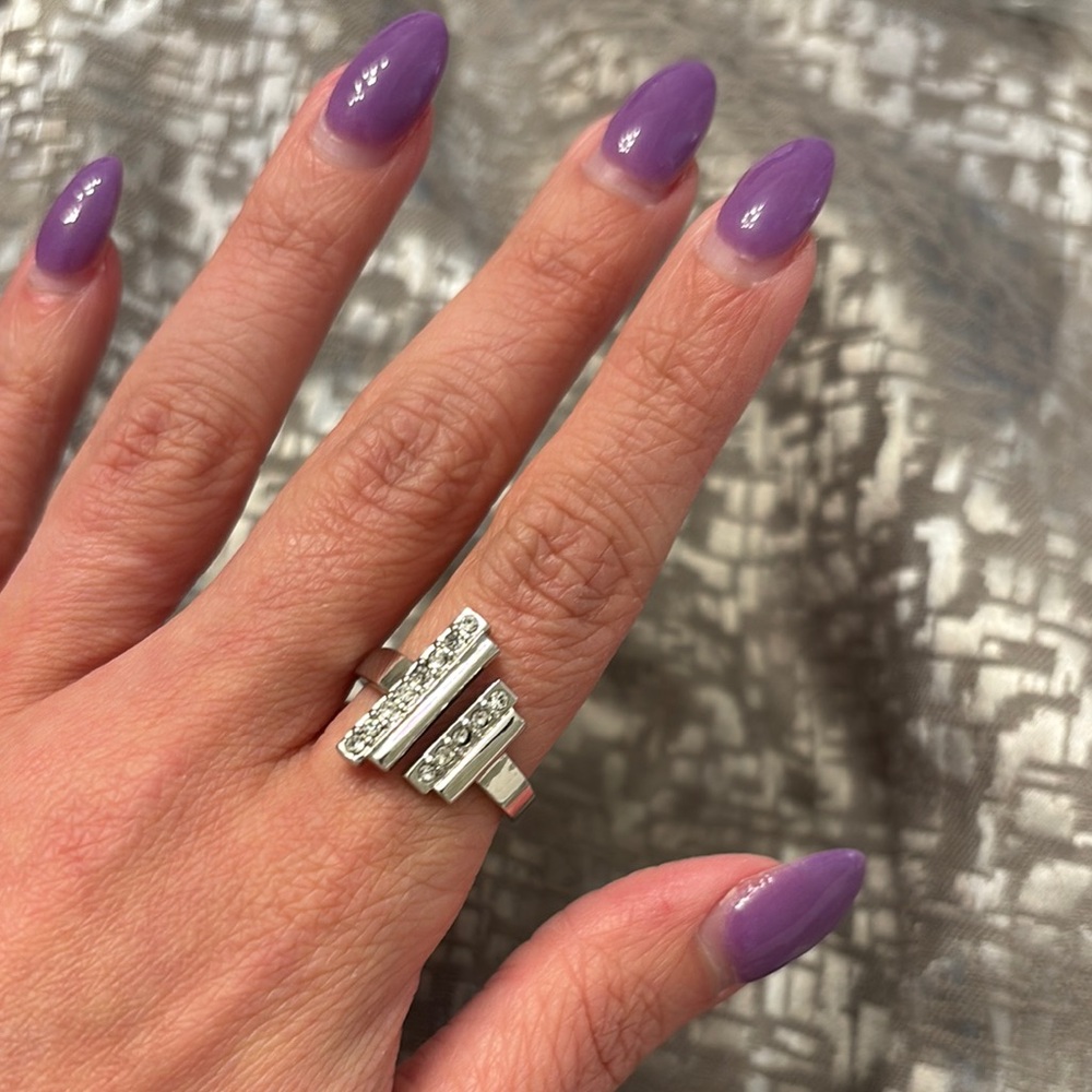 Lia Sophia Silver Ring with Timeless Elegance
